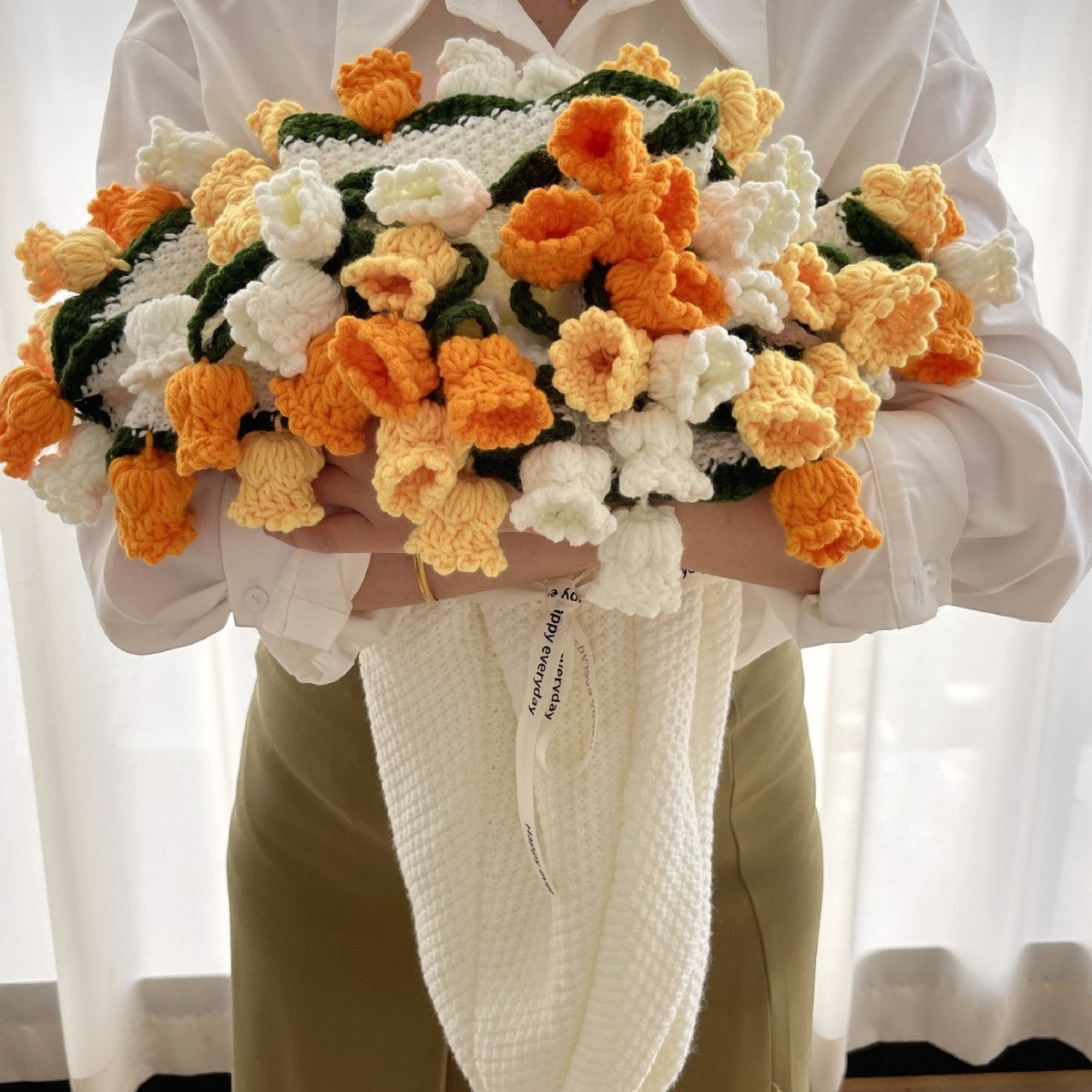 Rose Bouquet Blanket Finished Eternal Flower Nap Flower Blanket Handwoven Decorative Blanket Vintage Wool Blanket Factory Direct Sales