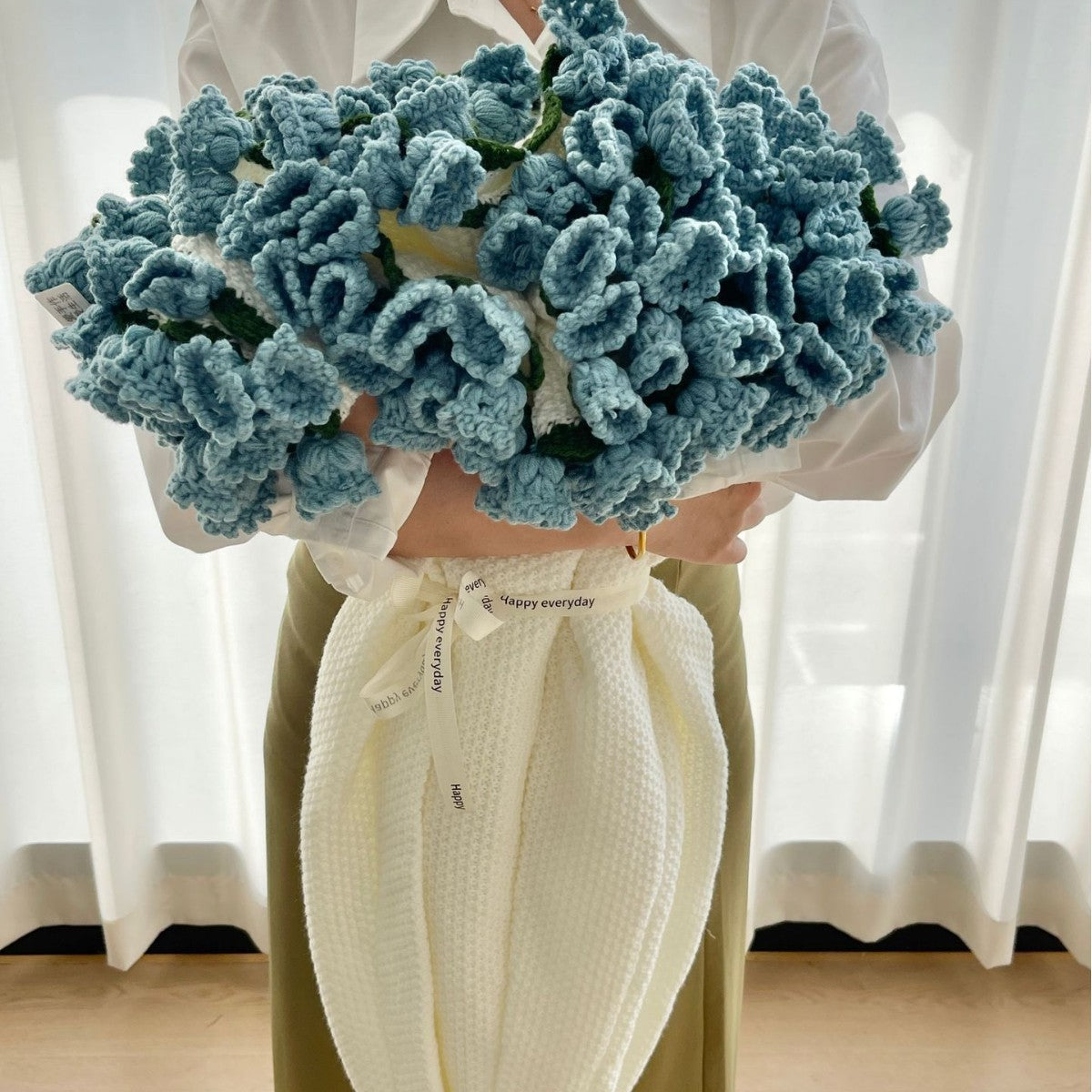 Rose Bouquet Blanket Finished Eternal Flower Nap Flower Blanket Handwoven Decorative Blanket Vintage Wool Blanket Factory Direct Sales